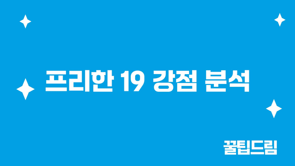 프리한 19 강점 분석