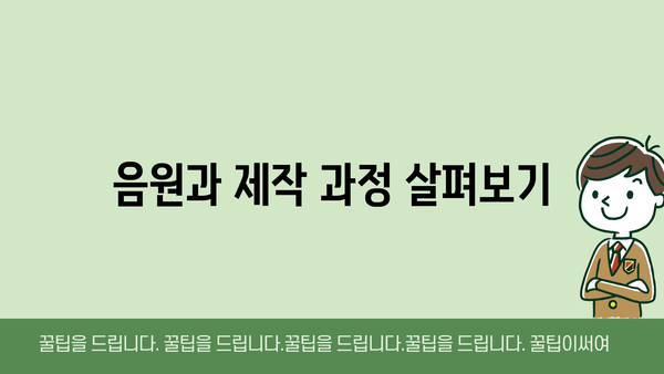 음원과 제작 과정 살펴보기