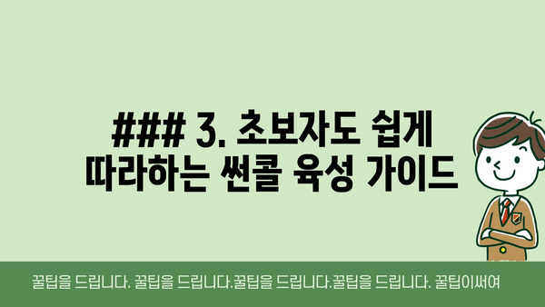 ### 3. 초보자도 쉽게 따라하는 썬콜 육성 가이드