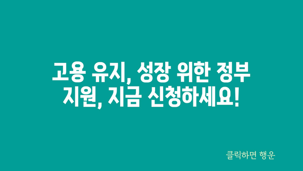 2024년 중소기업, 소상공인을 위한 정부 정책자금 및 하반기 고용 지원금 모집