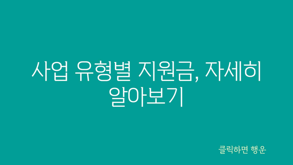 개인사업자 정책자금: 소상공인 정부지원금 종류