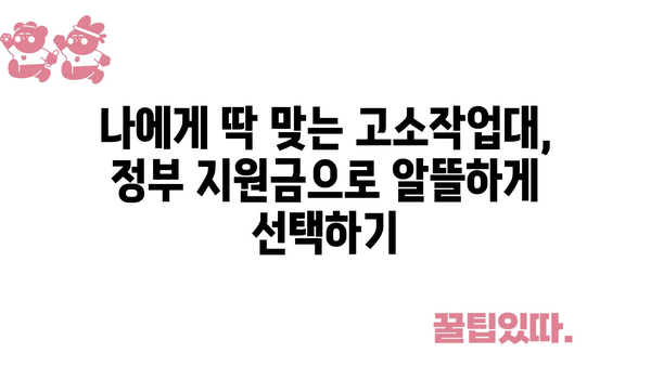 고소작업대 정부지원금 활용: 안전한 구매, 부담 없는 관리