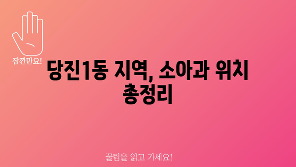 충청남도 당진시 당진1동 소아과 위치 정보