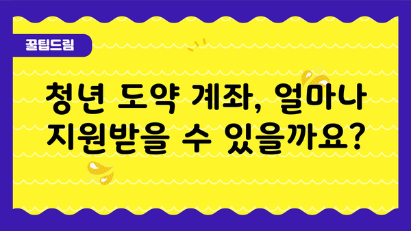 청년 도약 계좌 정부 지원금 및 세제 혜택 안내: 2024년 기준