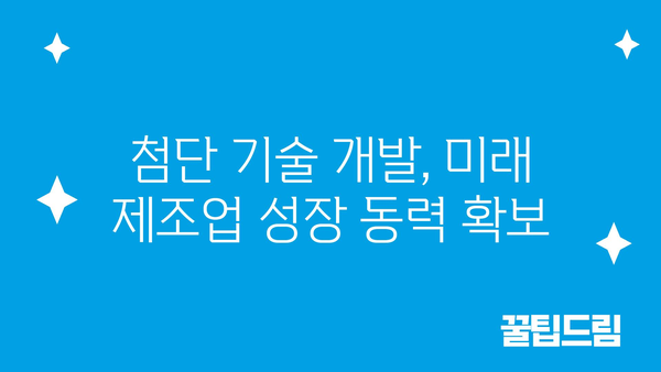 혁신 지원금으로 제조업 발전 이끄는 2024년 정부 지원 책