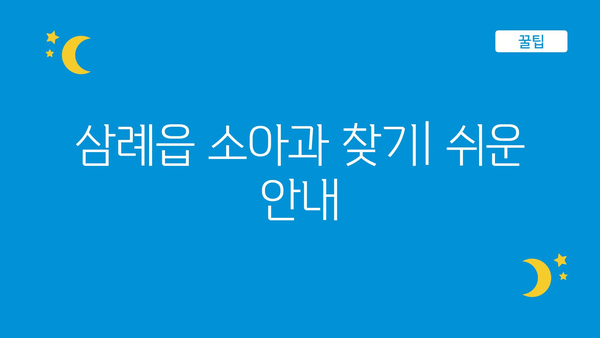 전라북도 완주군 삼례읍 소아과 위치 정보