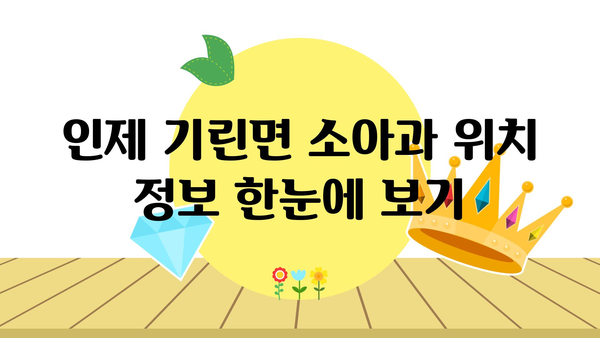 강원도 인제군 기린면 소아과 위치 정보