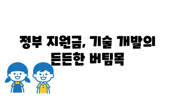 정부 지원금 활용으로 기술 개발 리스크 관리