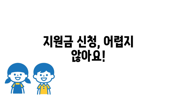 정부 정책 지원금: 종류 및 신청 방법