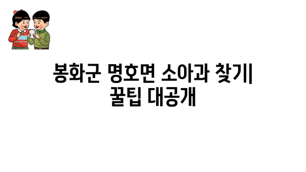 경상북도 봉화군 명호면 소아과 위치 정보