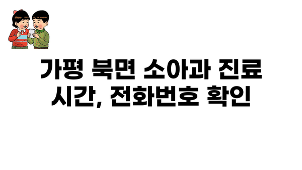 경기도 가평군 북면 소아과 위치 정보