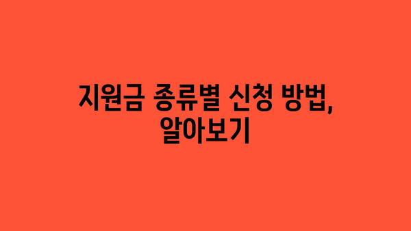 내가 받을 수 있는 정부 지원금 놓치지 않는 방법