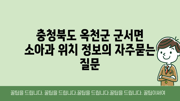 충청북도 옥천군 군서면 소아과 위치 정보