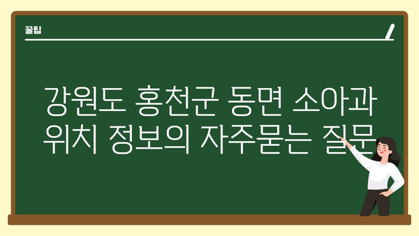 강원도 홍천군 동면 소아과 위치 정보