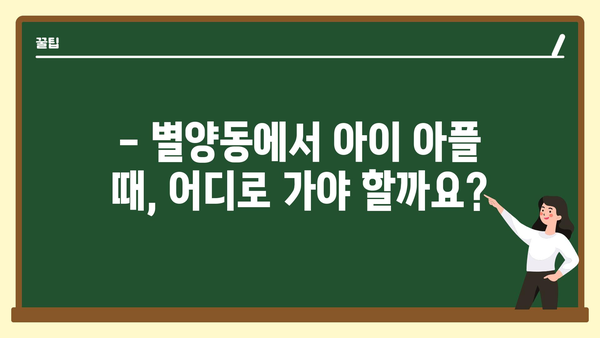 경기도 과천시 별양동 소아과 위치 정보