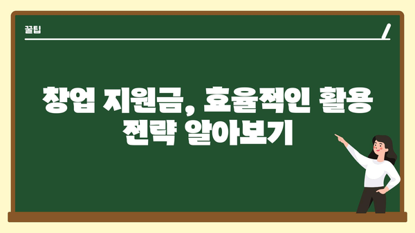 2024년 창업자금을 위한 정부 지원금 활용하기