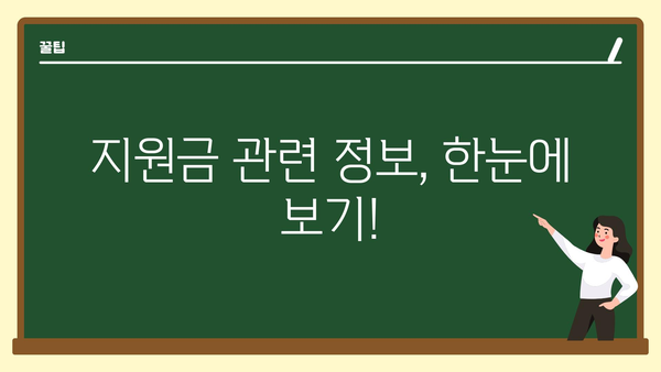 정부 정책 지원금: 종류 및 신청 방법