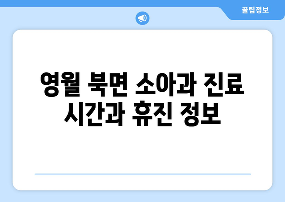 강원도 영월군 북면 소아과 위치 정보