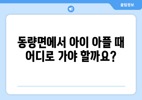 충청북도 충주시 동량면 소아과 위치 정보