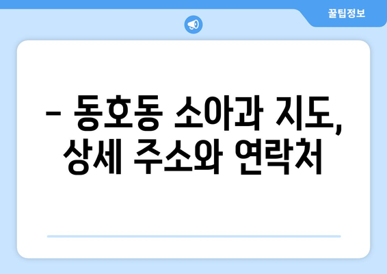 강원도 동해시 동호동 소아과 위치 정보