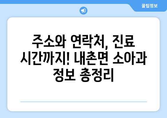 경기도 포천시 내촌면 소아과 위치 정보