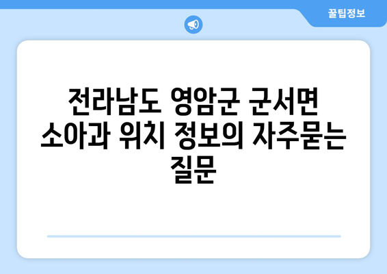 전라남도 영암군 군서면 소아과 위치 정보