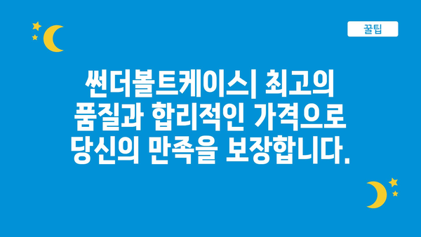 썬더볼트케이스