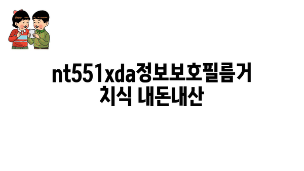 nt551xda정보보호필름거치식 내돈내산