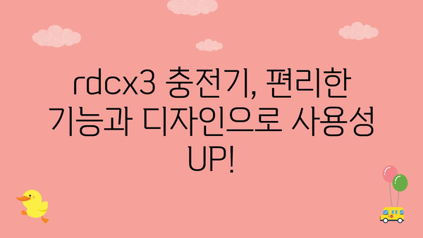 rdcx3충전기