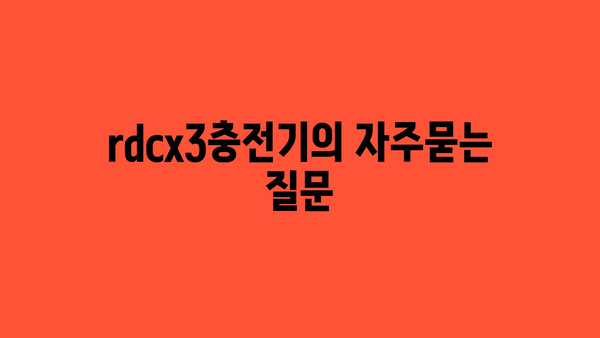 rdcx3충전기