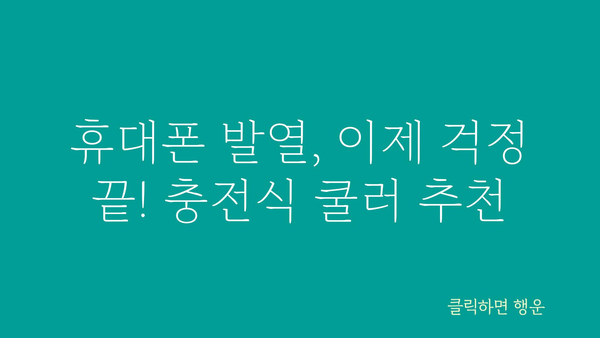 충전식스마트폰쿨러