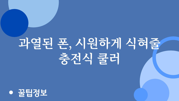 충전식스마트폰쿨러