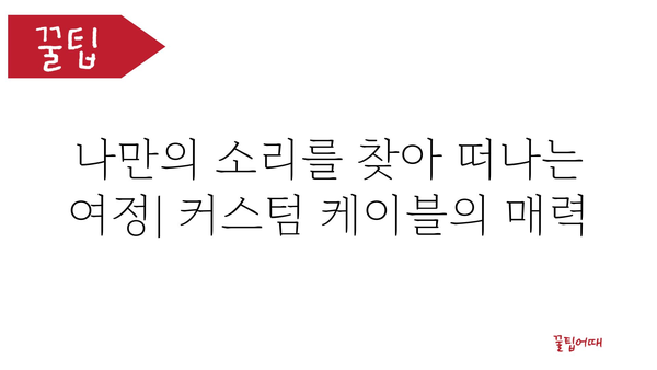 커스텀케이블