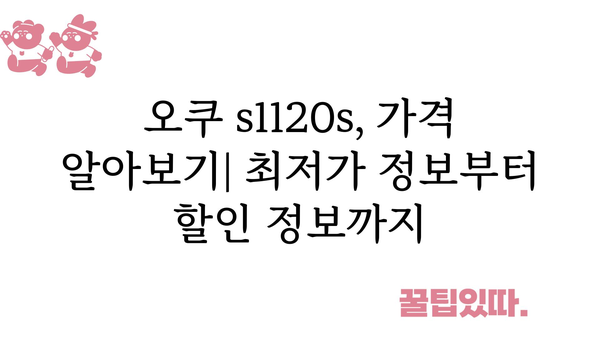 오쿠s1120s 가격