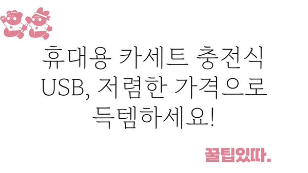 휴대용카셋트충전식usb 가격