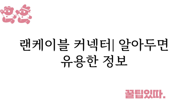 랜케이블커넥터