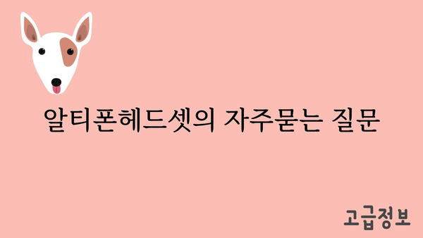 알티폰헤드셋