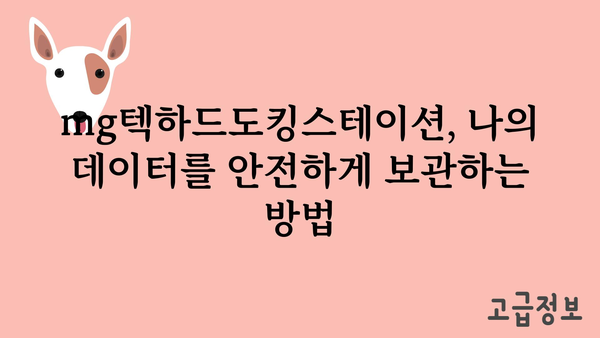 mg텍하드도킹스테이션