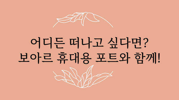 보아르휴대용포트