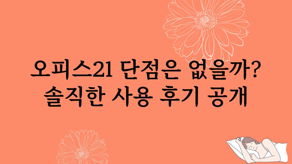 오피스21 내돈내산