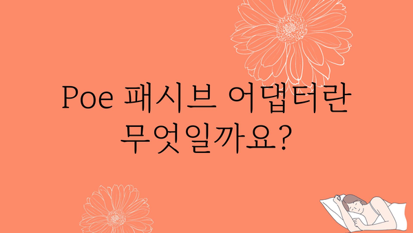 poe패시브어댑터