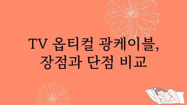 tv옵티컬광케이블