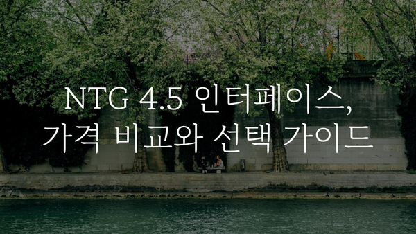 ntg4.5인터페이스 가격