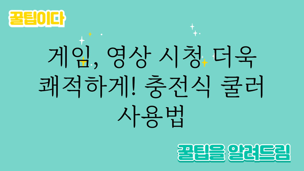 충전식스마트폰쿨러