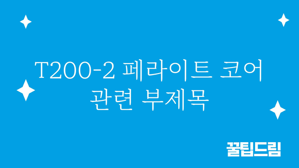 t200-2페라이트코어