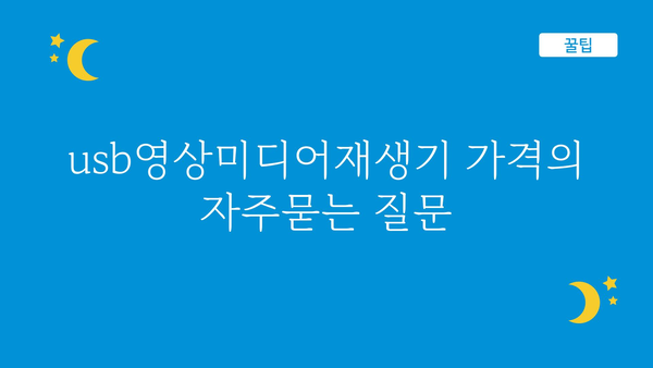 usb영상미디어재생기 가격