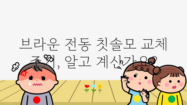 브라운전동칫솔모