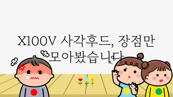 x100v사각후드 내돈내산