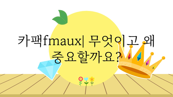 카팩fmaux 정보