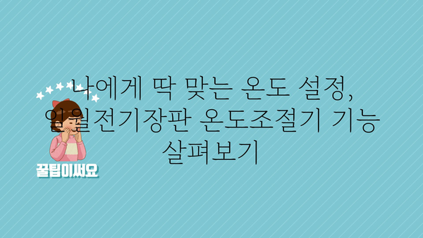 일월전기장판온도조절기